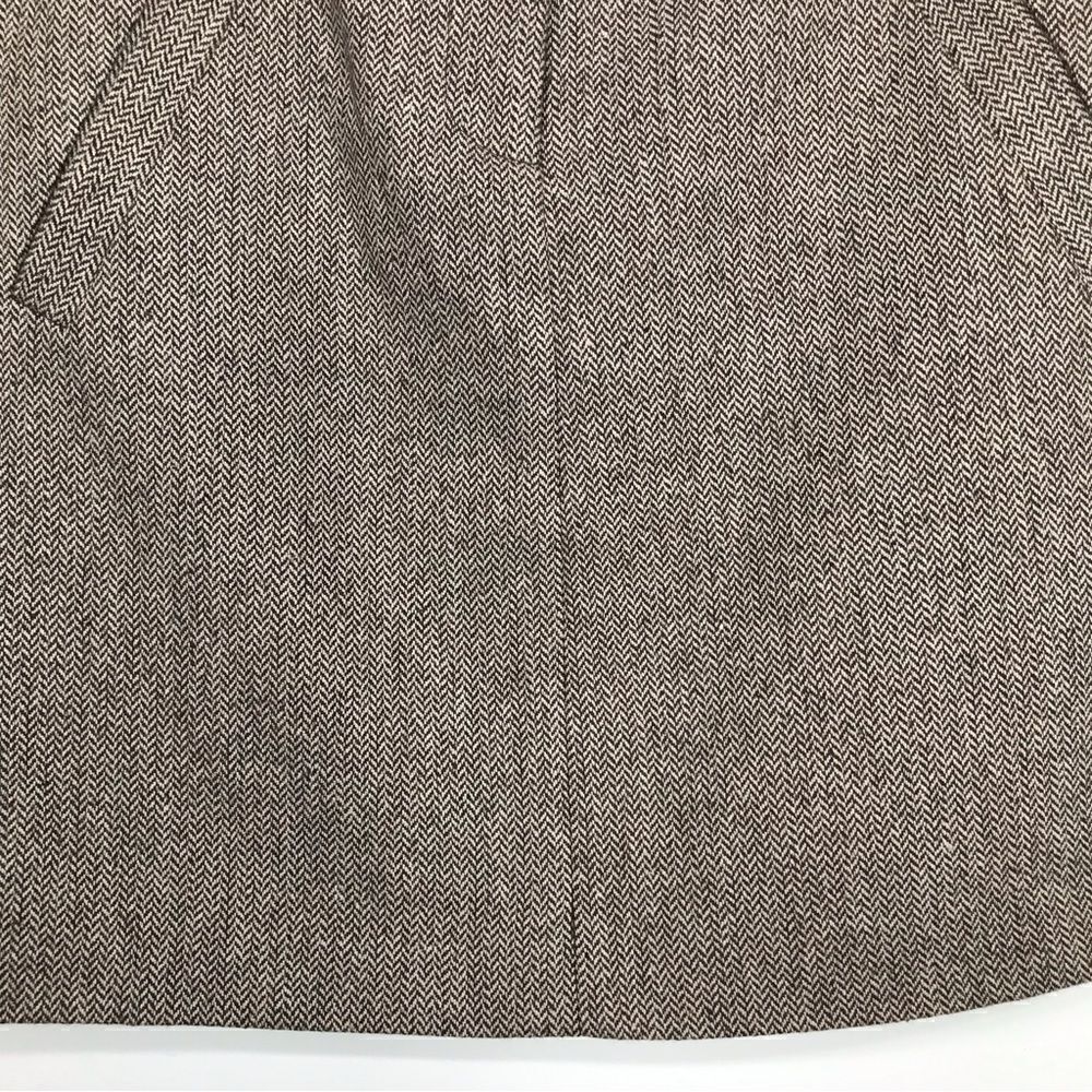 Fenn Wright Mason Brown Tweed Belted Mini Skirt - Picture 5 of 15
